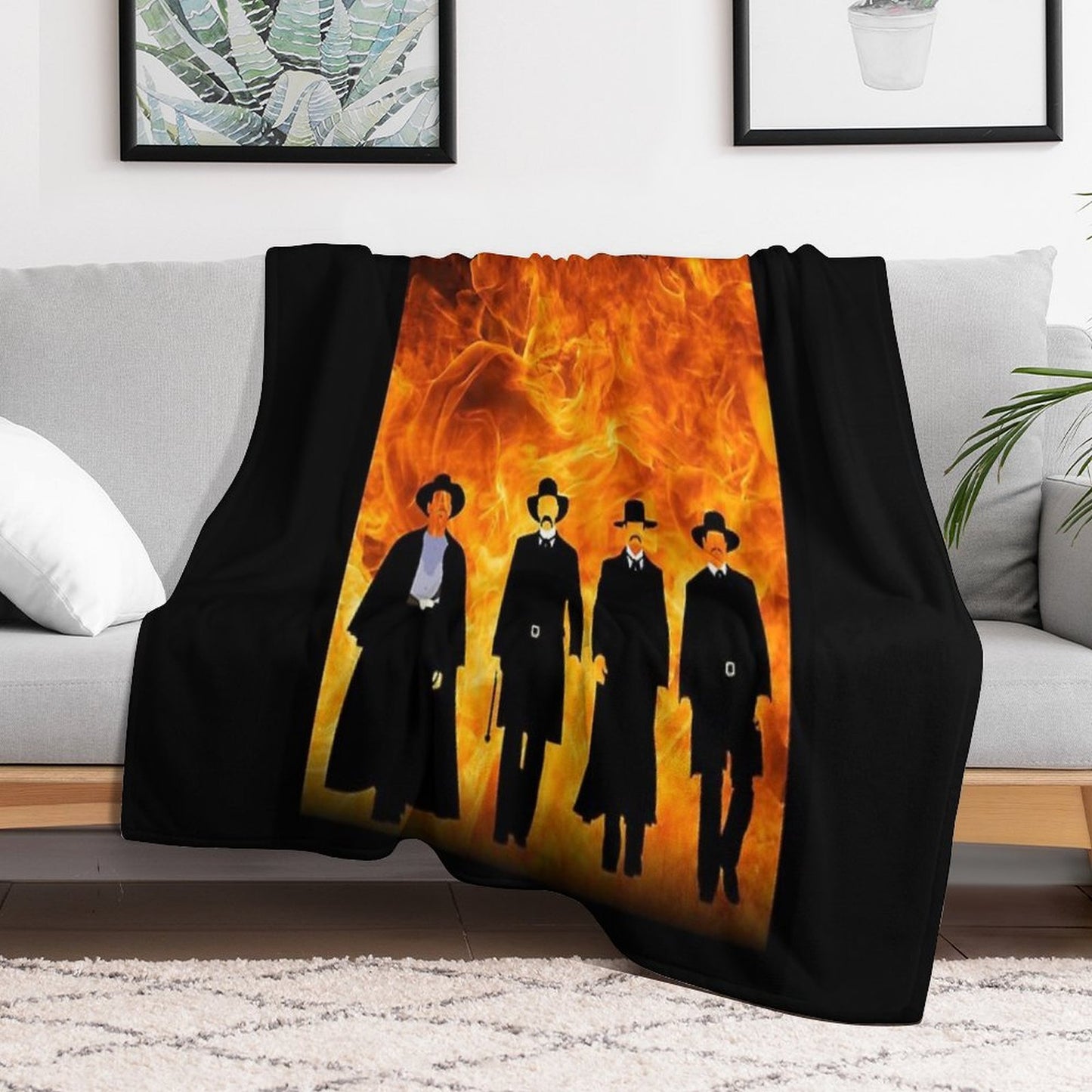 Tombstone FIRE Throw Blanket