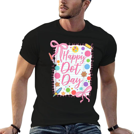 Happy Dot Day Bow Coquette for Teacher Girls Tagless Design T-Shirt