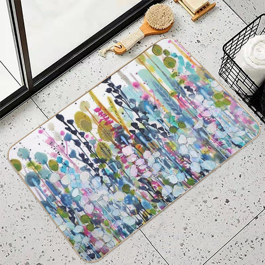 Colorful Side Road High-Traffic Bath Mat