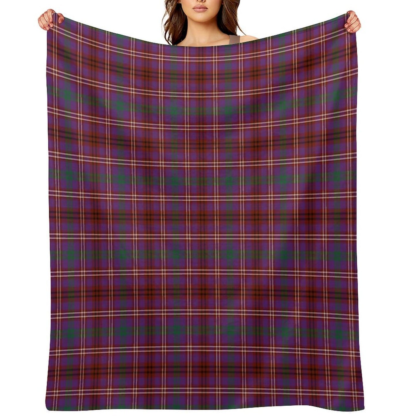 MCCALL (MacColl, McColl) Tartan ✧ Scottish Highland Clan & Family Name Tartan Throw Blanket