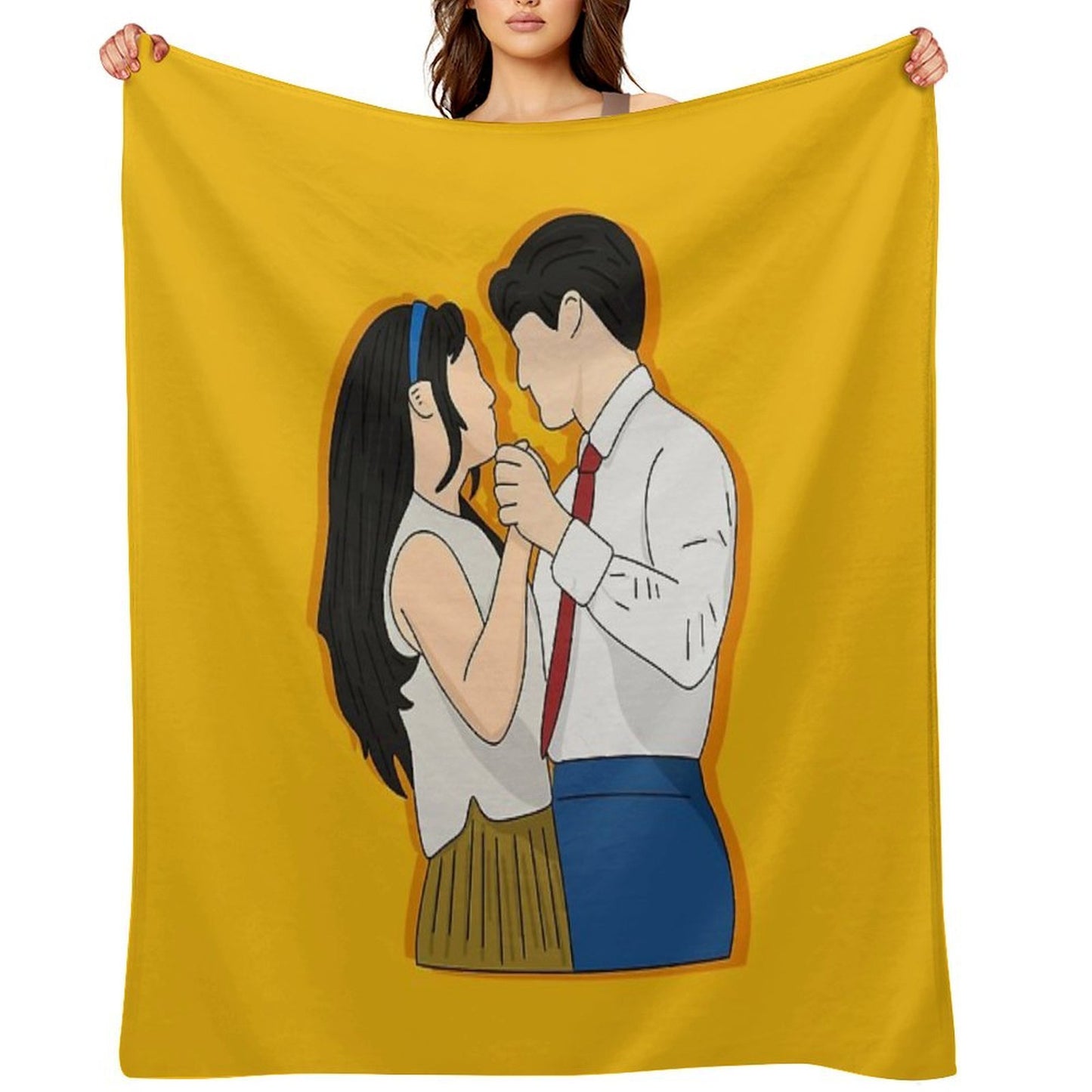 Claire And Oliver Dance - Maybe Happy Ending Throw Blanket