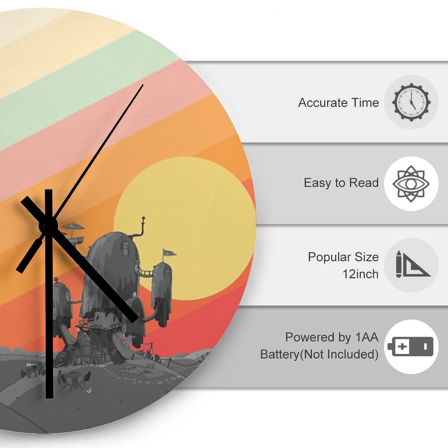 Land Of Ooo (Adventure Time) Wall Clock