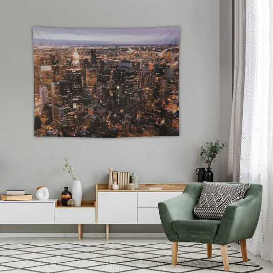 New York at Night Tapestry