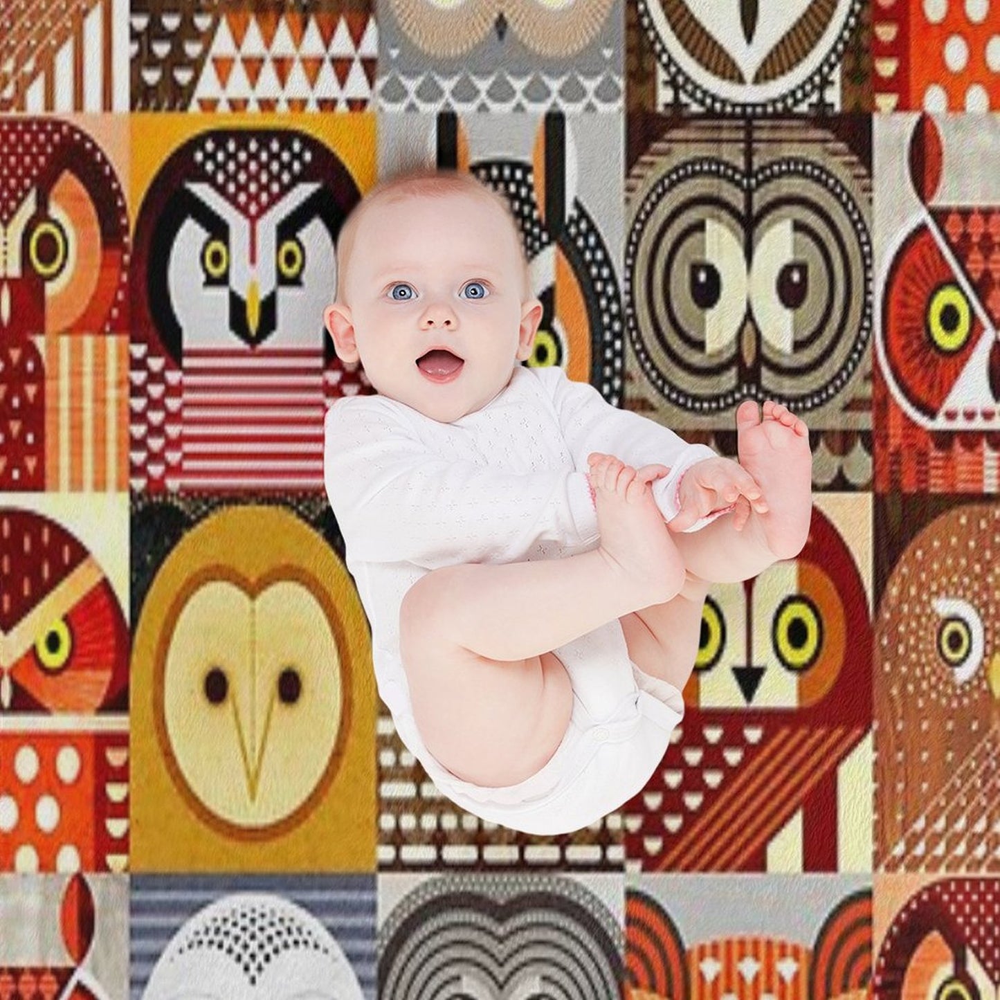 North American Owls Throw Blanket