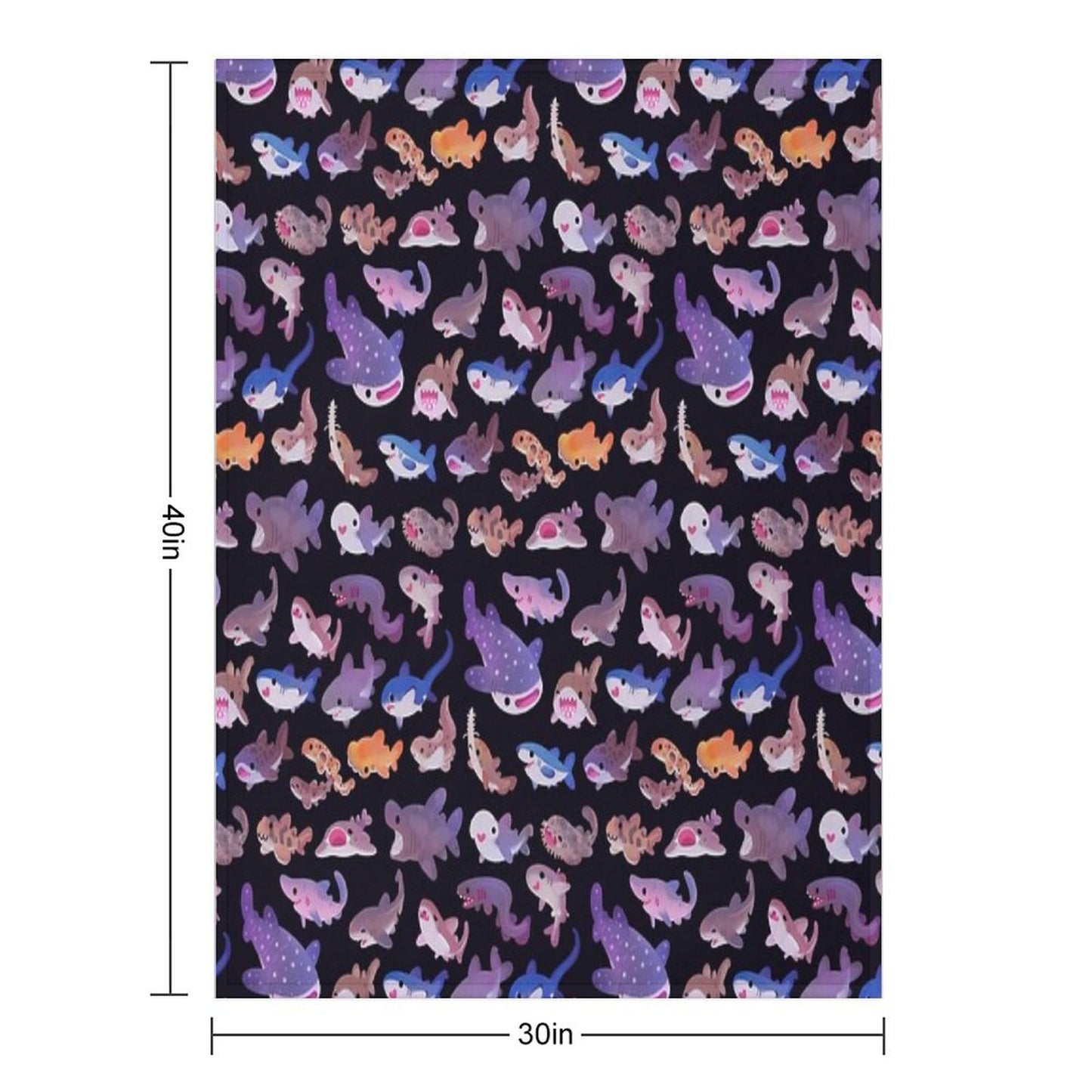 Shark Day Throw Blanket