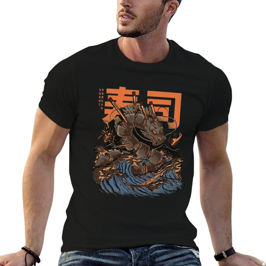 Great Sushi Dragon Easy-care T-Shirt