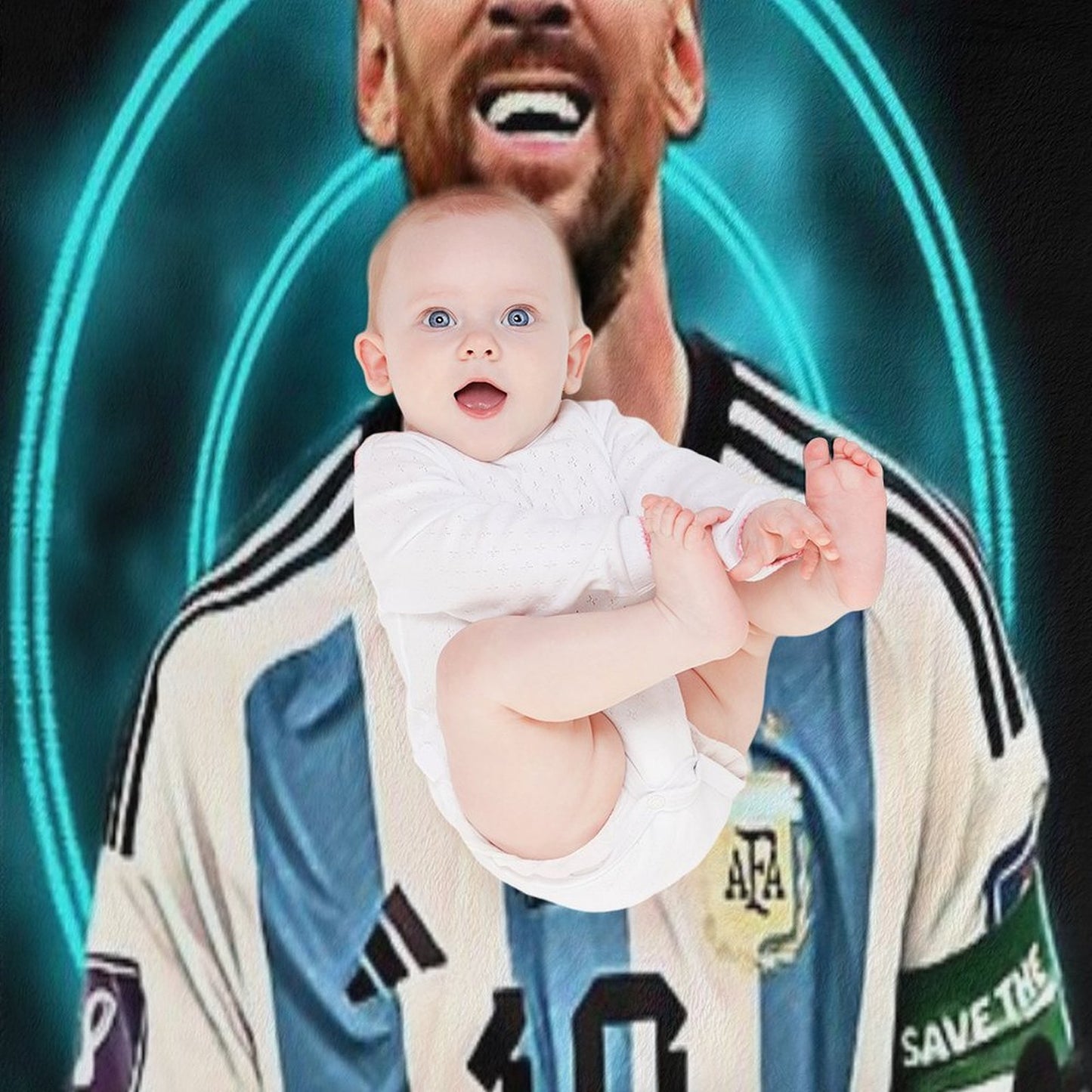 Lionel Messi Throw Blanket