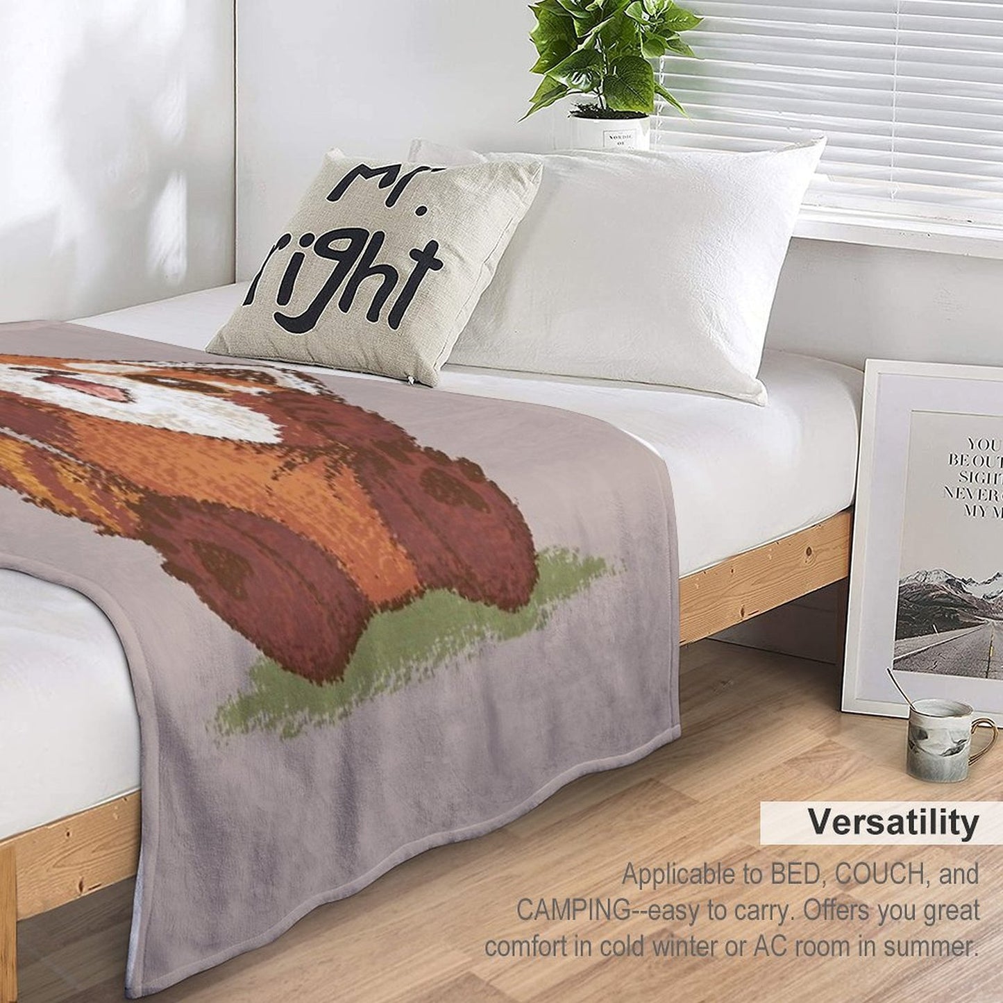 Cute Red Panda Throw Blanket