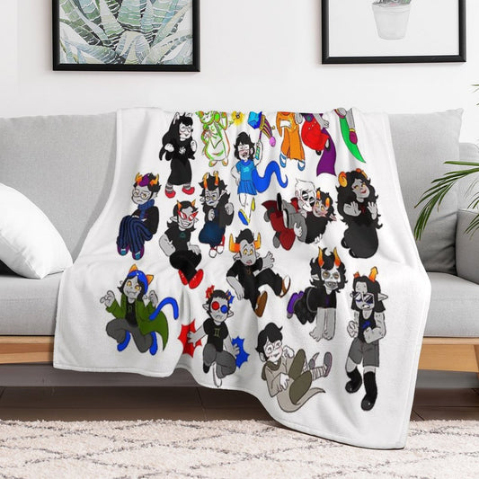 All The Character Throw Blanket