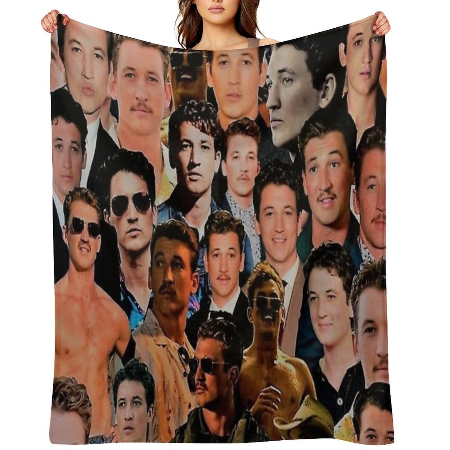 Miles Aesthetic College Throw Blanket