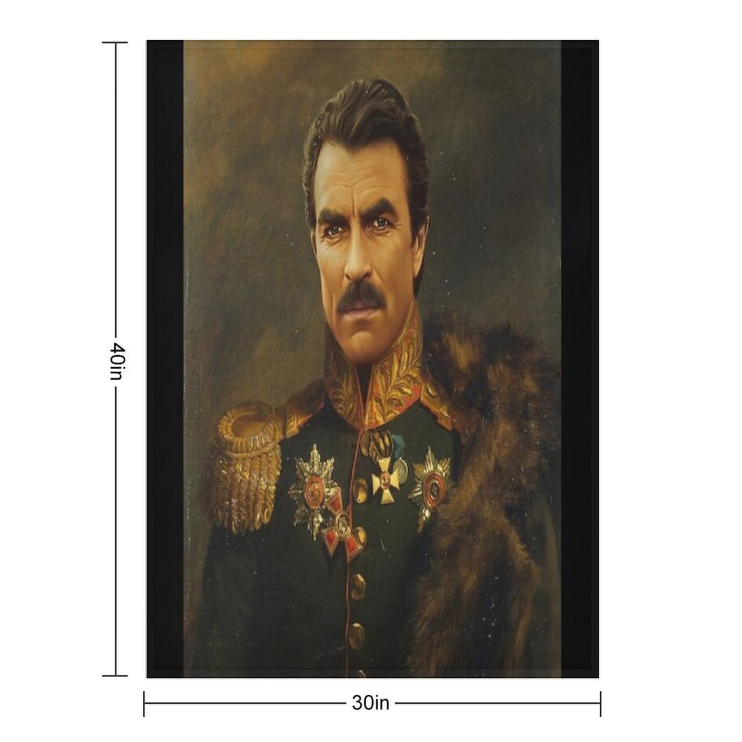 Tom Selleck - Replaceface Throw Blanket