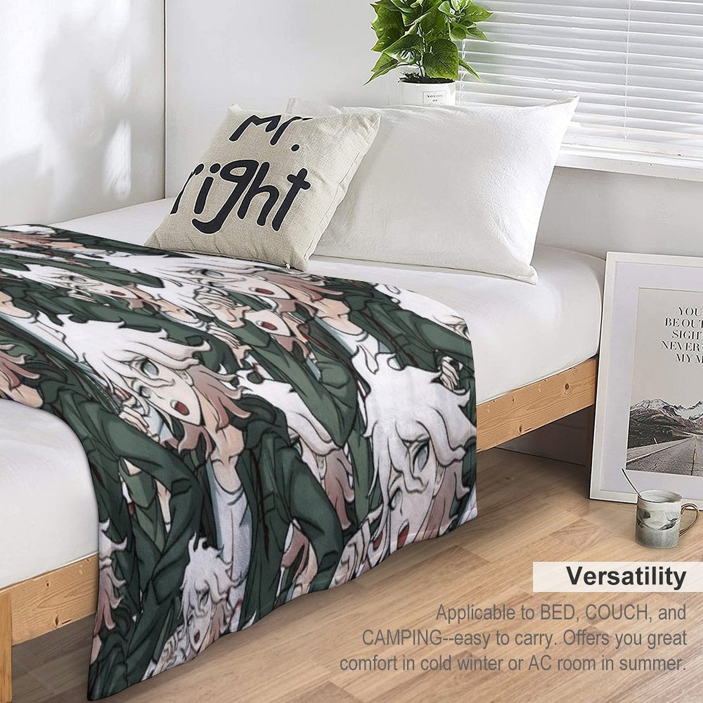 Nagito Komaeda Voice Hope Throw Blanket