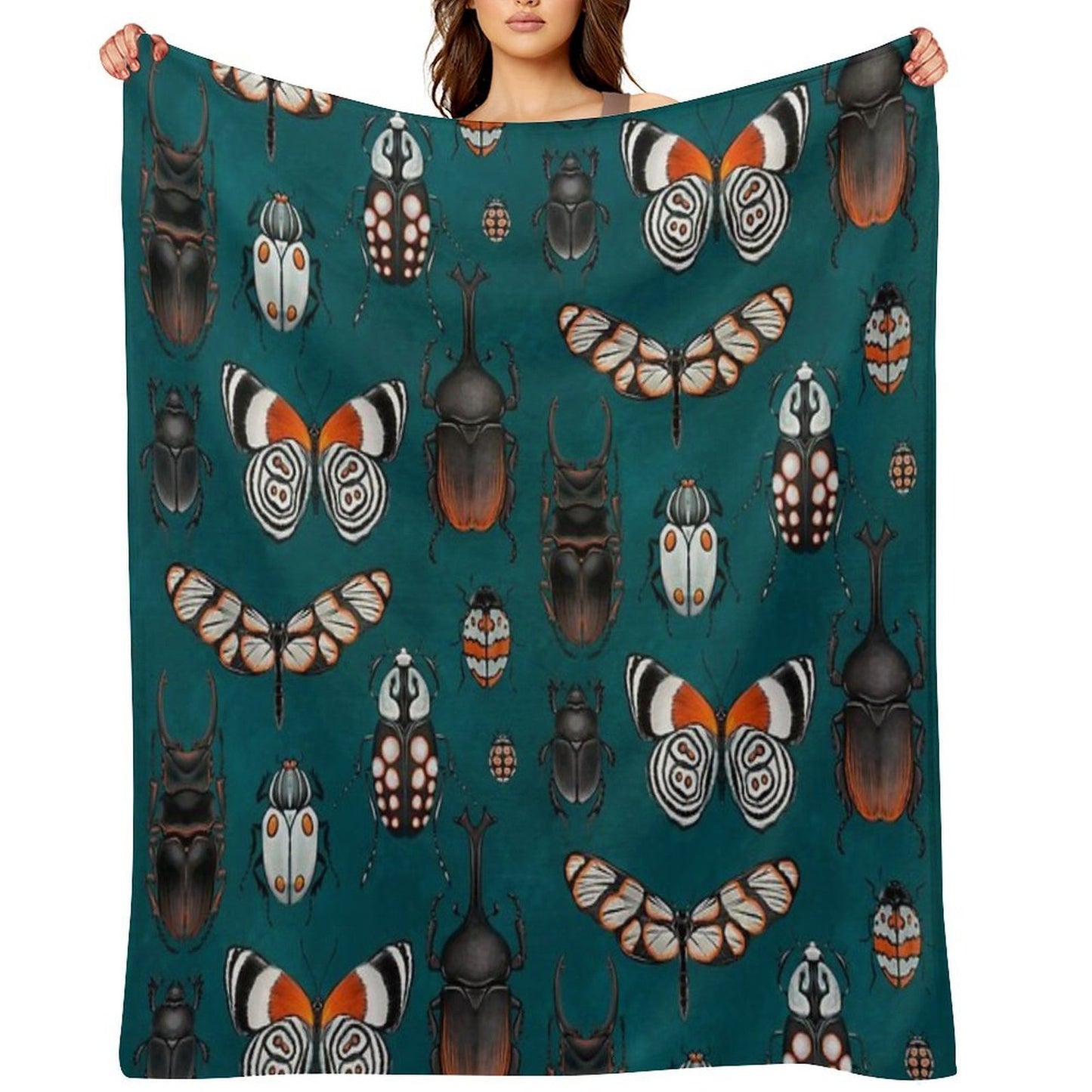 Bugs And Beetles Throw Blanket