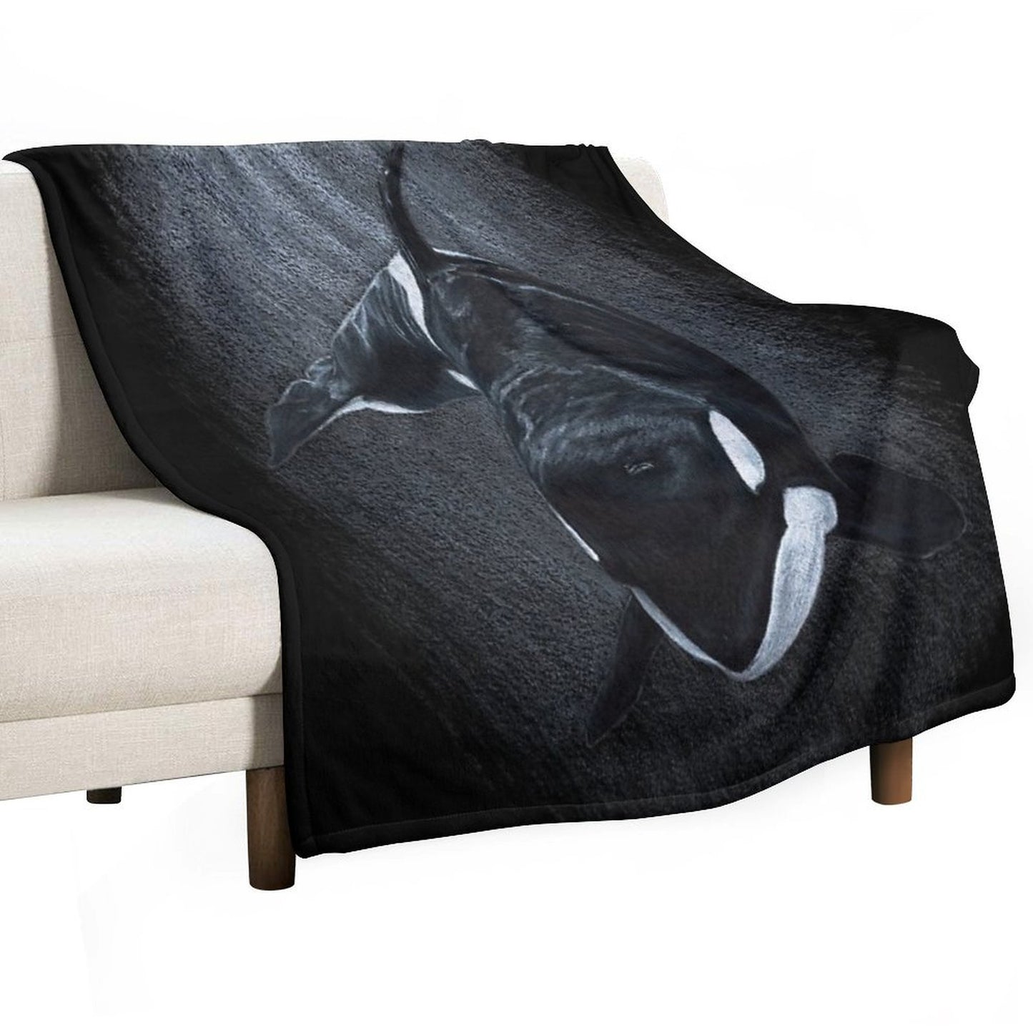 White Whale - Orca Throw Blanket