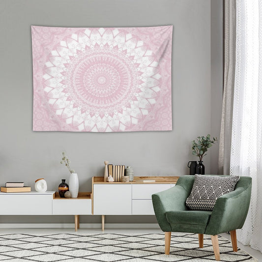 Boho Pink Mandala Tapestry