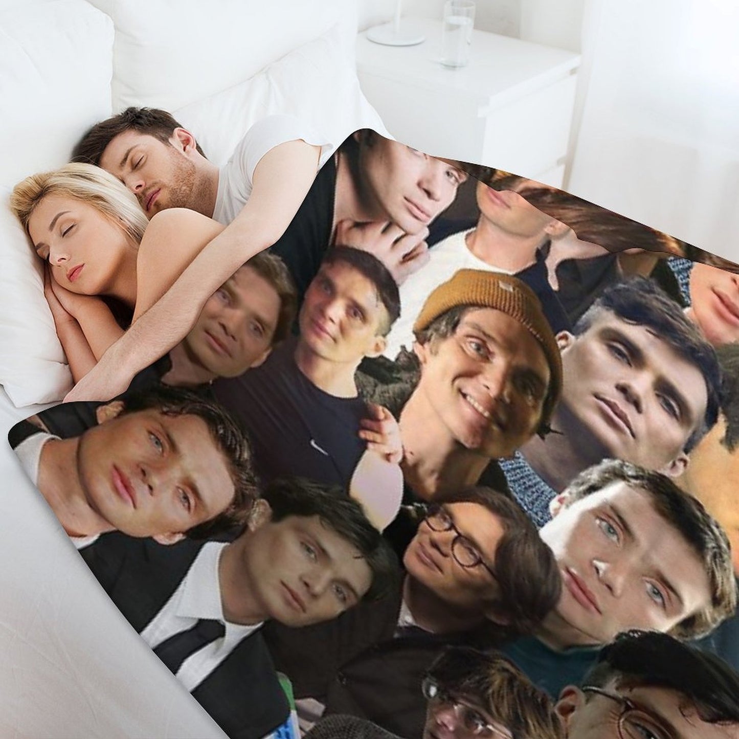Cillian Murphy Photo Collage Throw Blanket