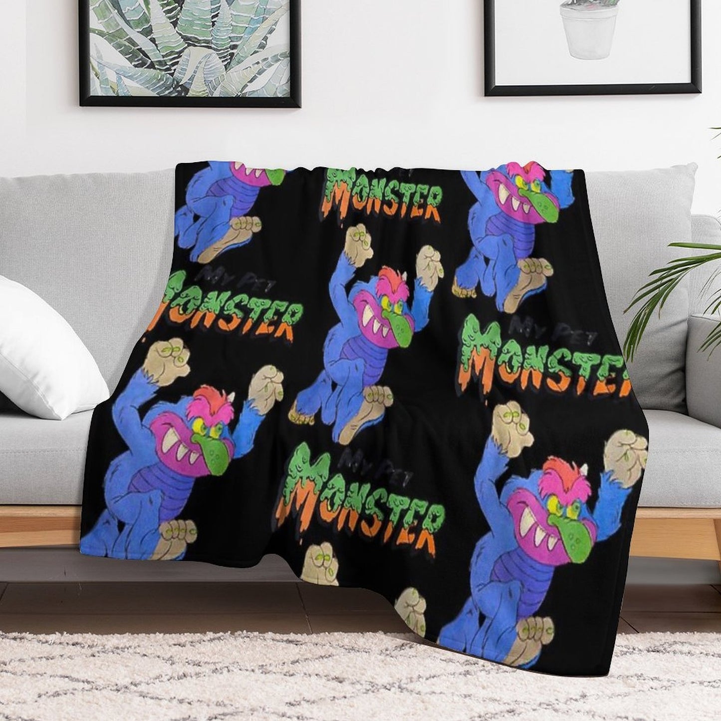 My Pet Monster Throw Blanket