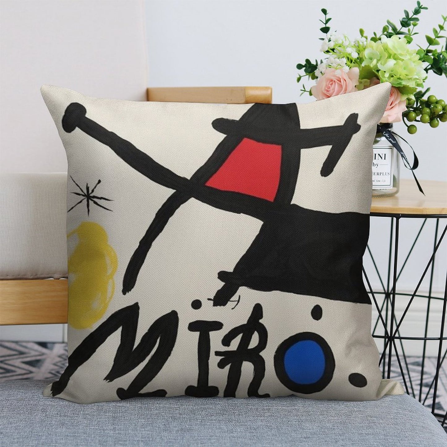 Miro 41 Linen Throw Pillow Cover