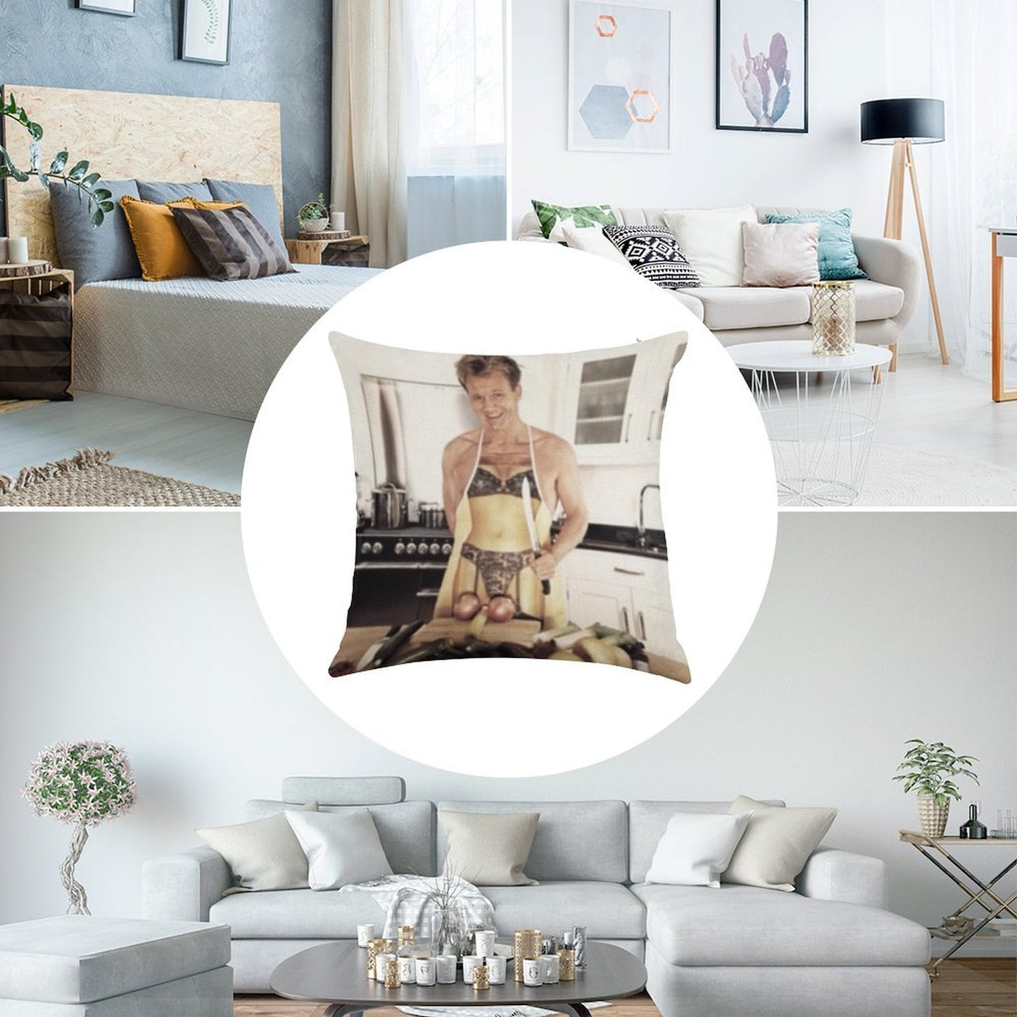 Sexy Gordon Ramsay Linen Throw Pillow Cover