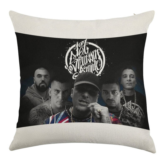 187-Strassenbande Linen Throw Pillow Cover