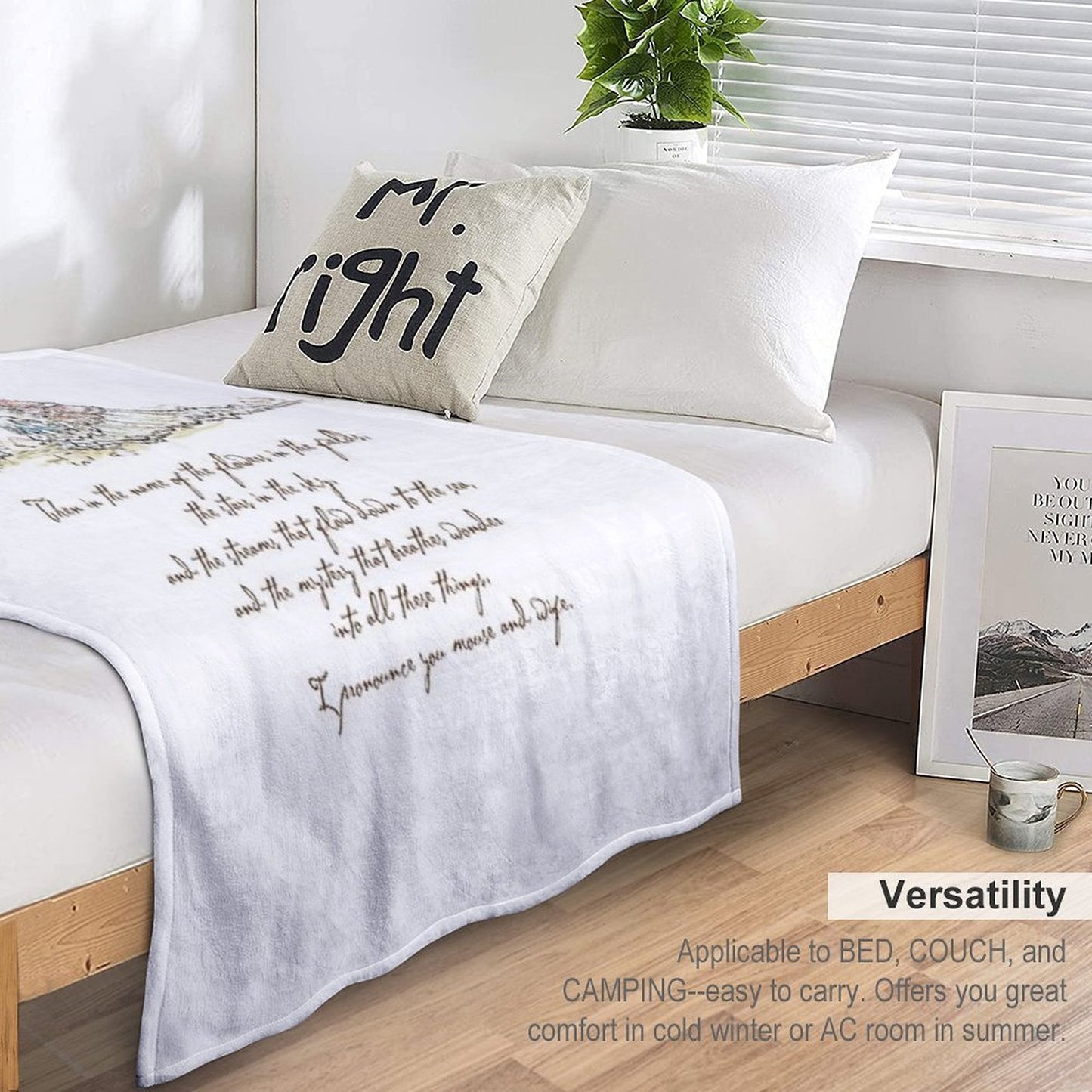 I Pronounce You Mouse And Wife Throw Blanket