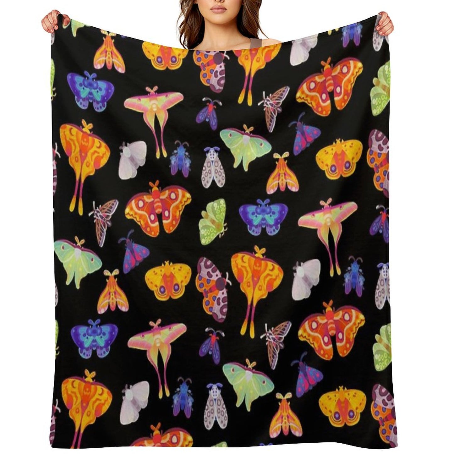 Moth Throw Blanket