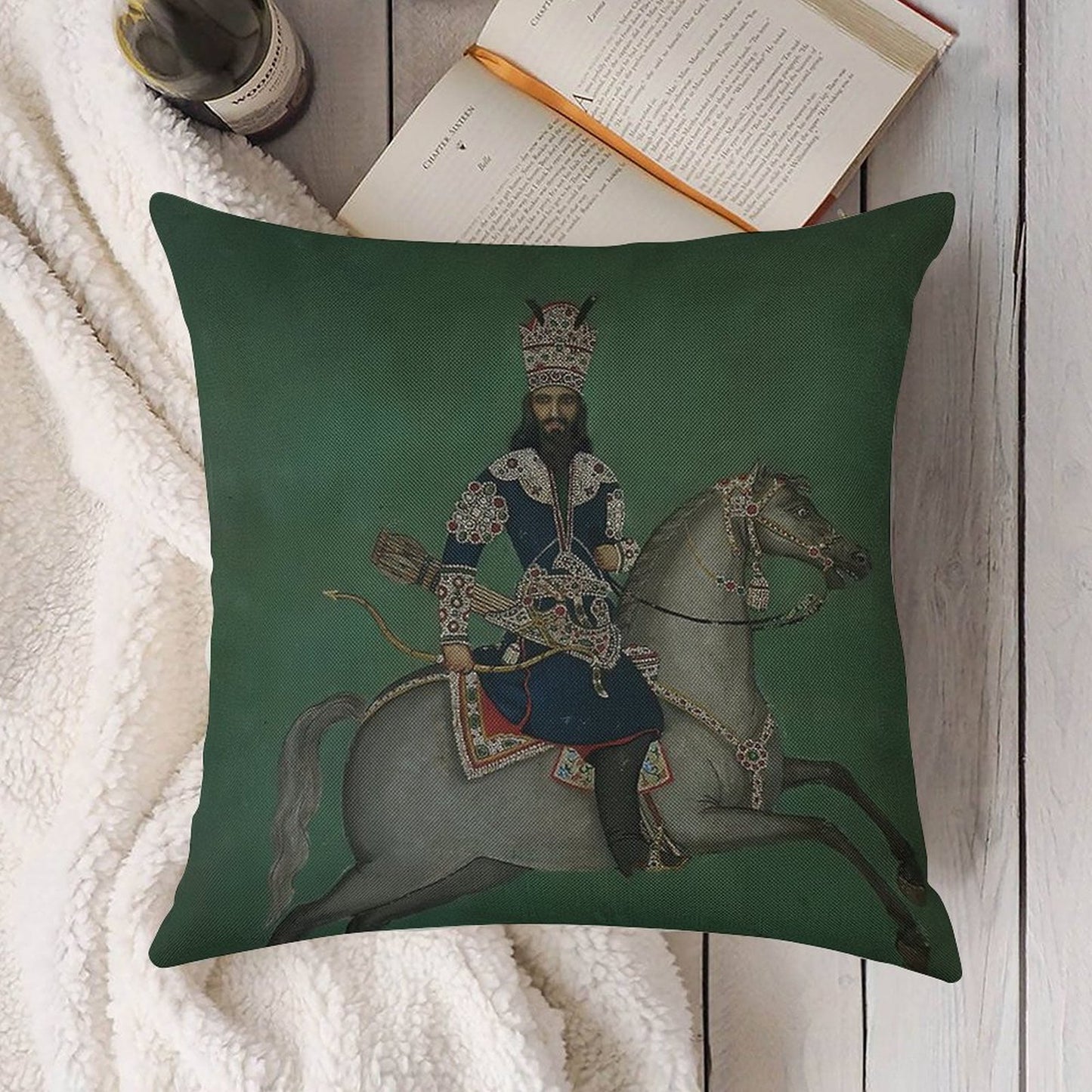 Nandor And Jahan Linen Throw Pillow Cover