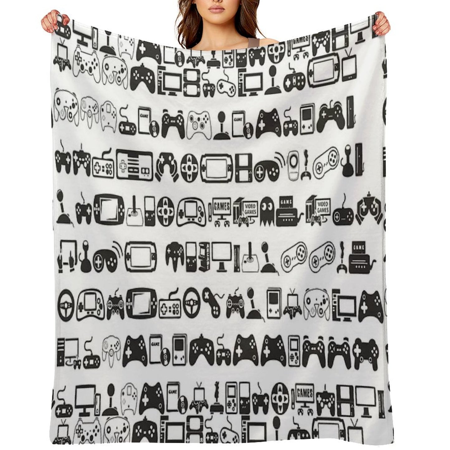 Retro Gamer Throw Blanket