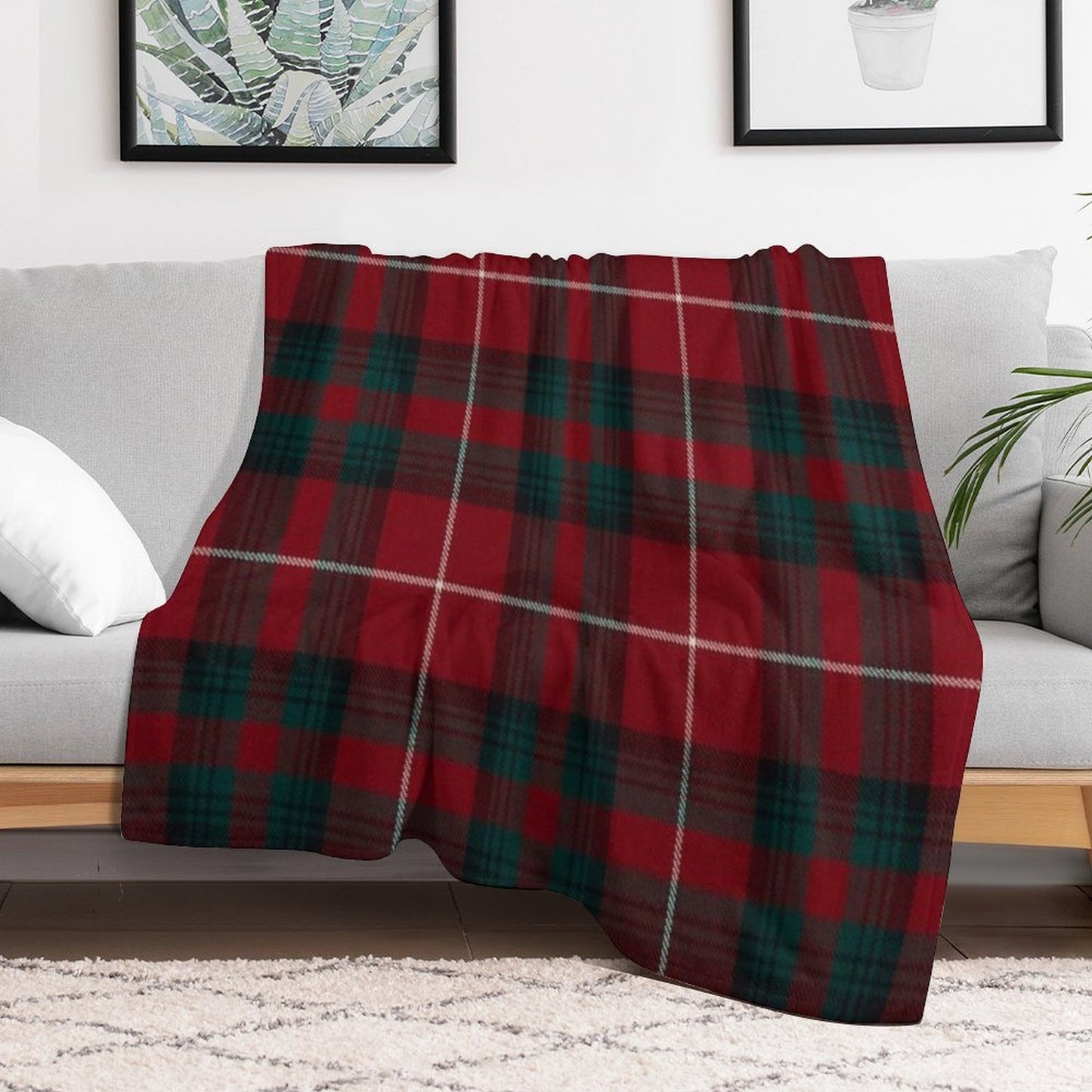 Stuart Of Bute Scottish Tartan Throw Blanket