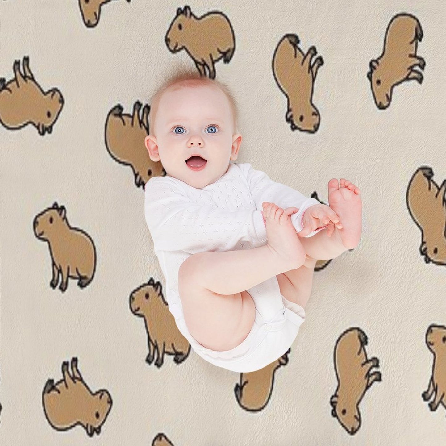 Capybara Throw Blanket