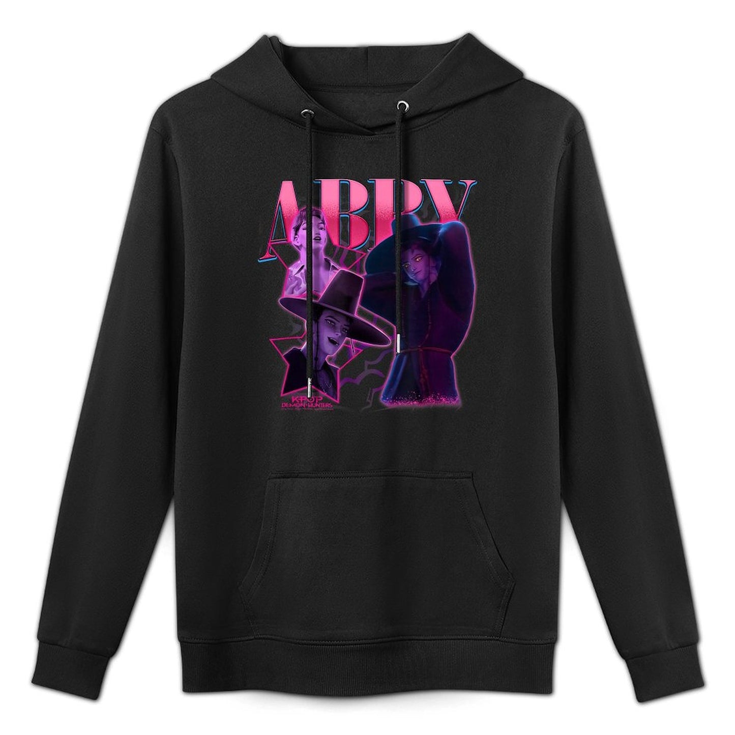Kpop Demon Hunters Halloween Abby Showcase Y2K Style Poster Easy Care Hoodie