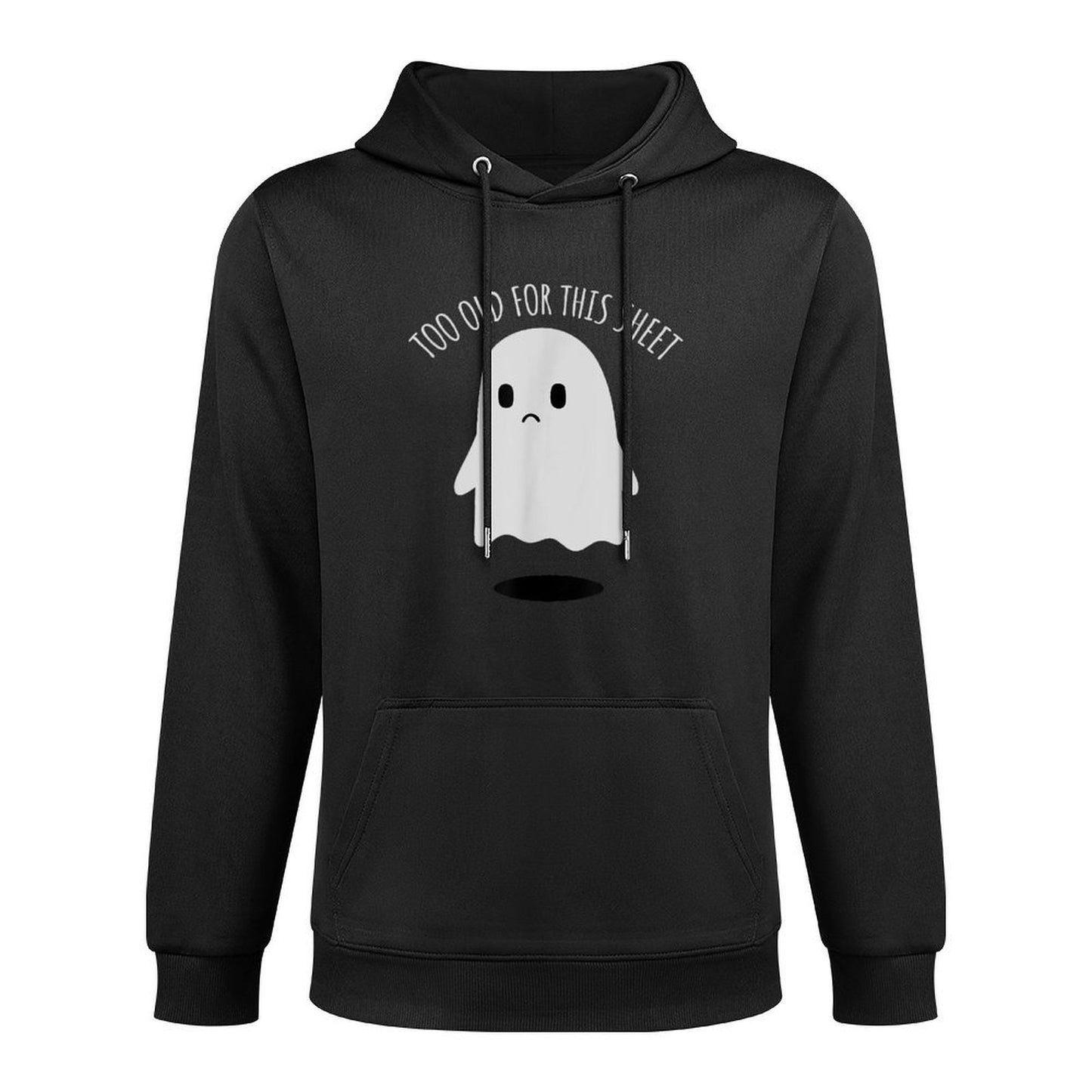 Birthday Ghost Im Too Old for This Sheet Halloween Costume Cotton-Polyester Blend Hoodie