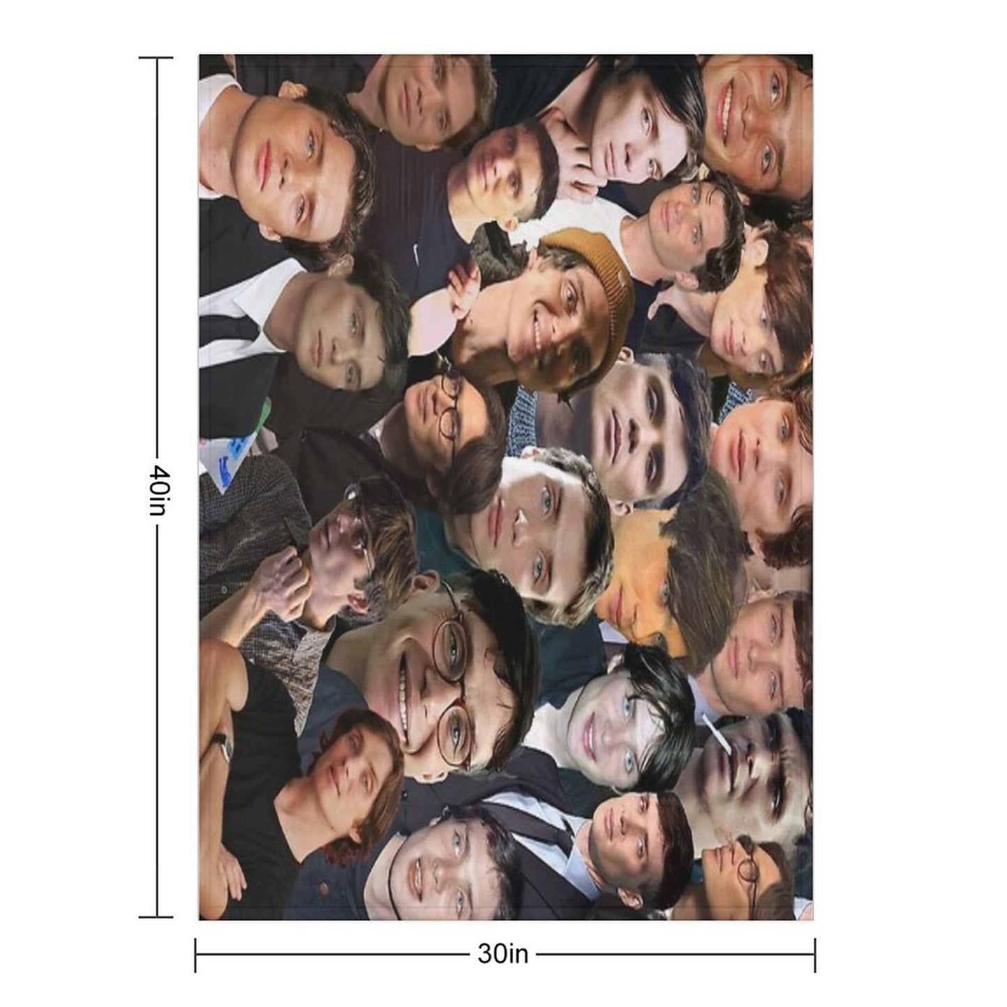 Cillian Murphy Photo Collage Throw Blanket