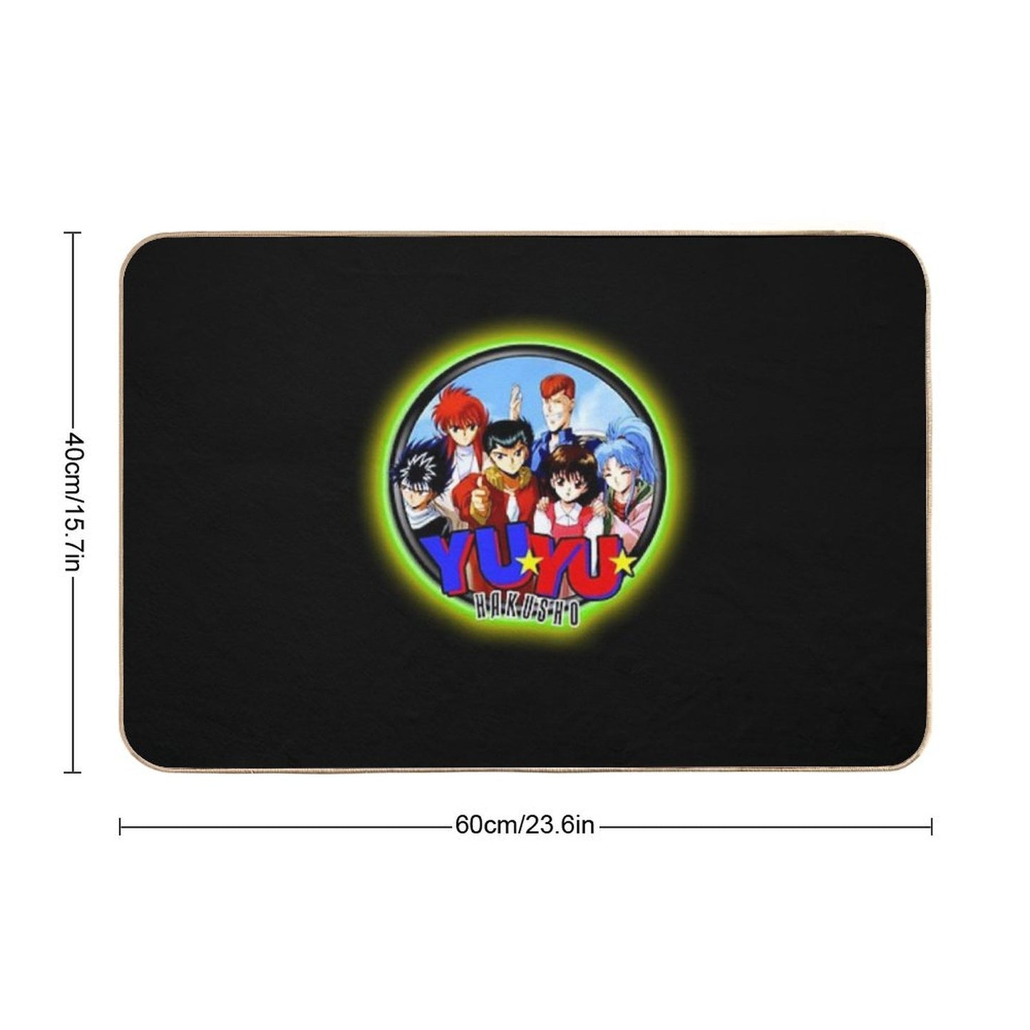 Characters Funny Hakusho Manga Logo Bath Mat