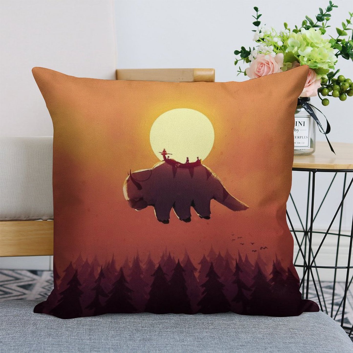 The End of All Things Linen Throw Pillow Cover