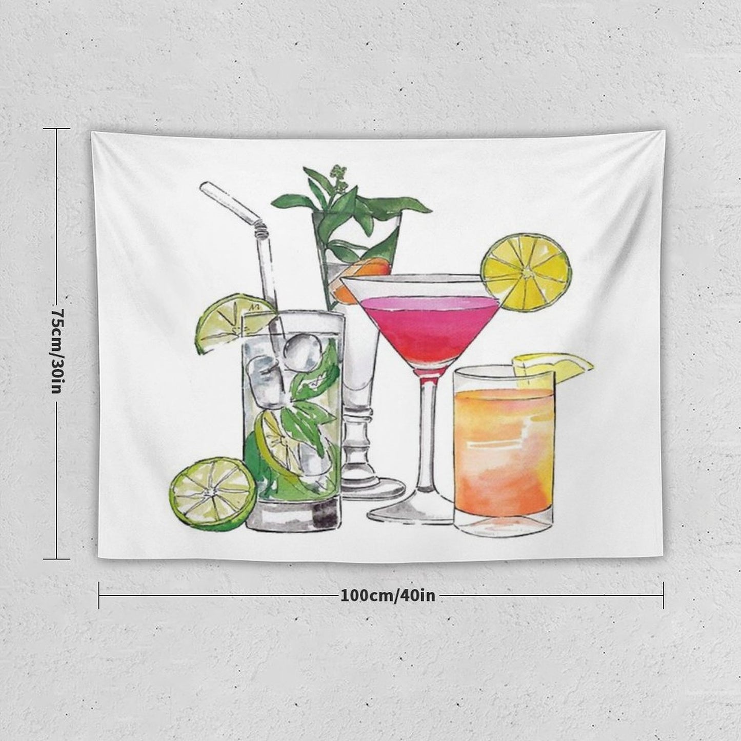 Alcohol Drinks Tapestry Tapestry