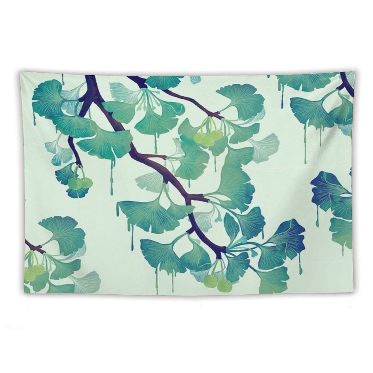 O Ginkgo (in Green) Tapestry