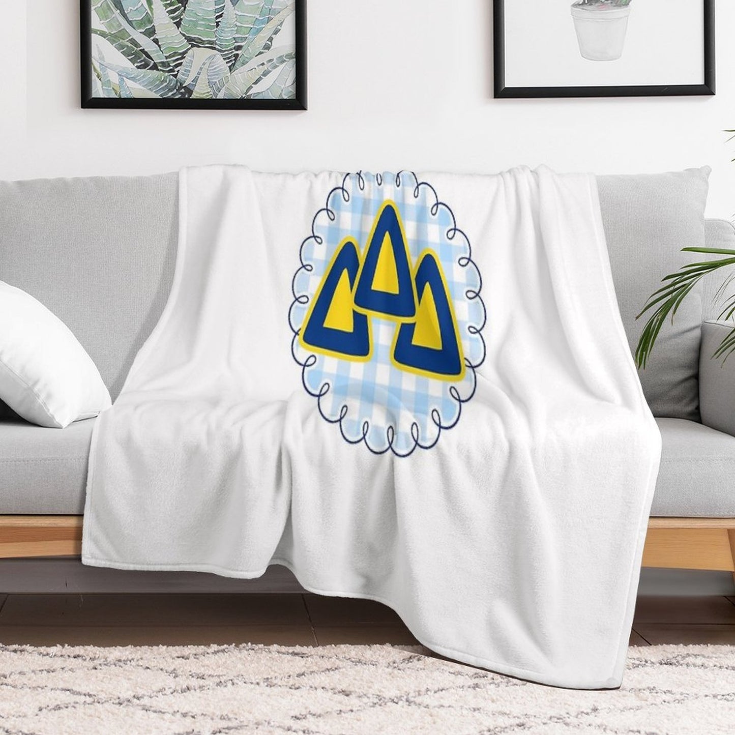 Delta Delta Delta Throw Blanket