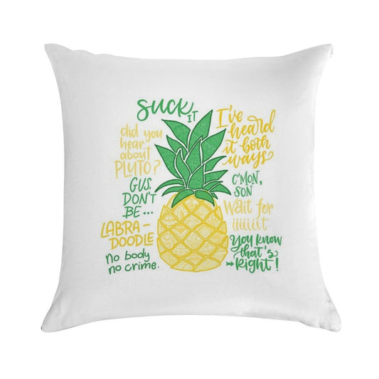 Psych - Quotes Soft High-Density Material Throw Pillow