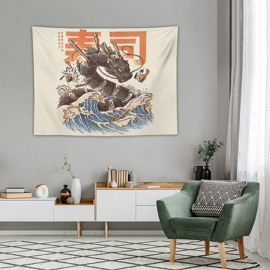Great Sushi Dragon Tapestry