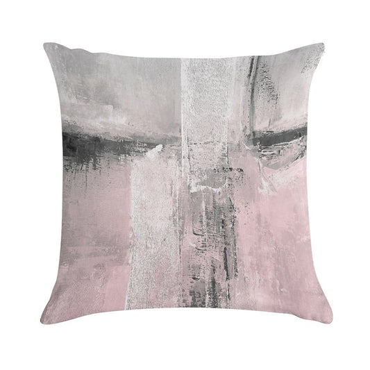 Blush Soft High-Density Material Throw Pillow