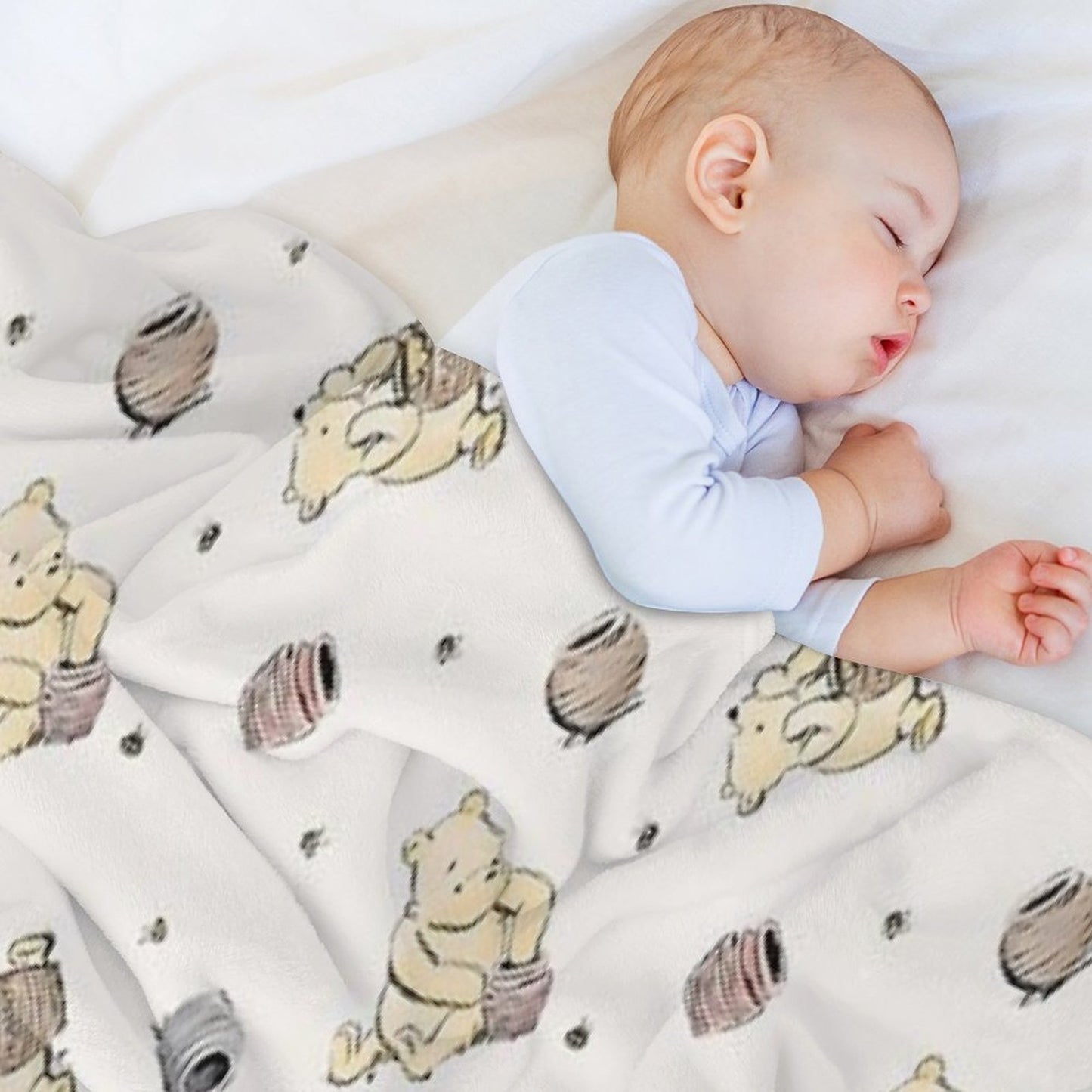 Vintage Pooh Throw Blanket