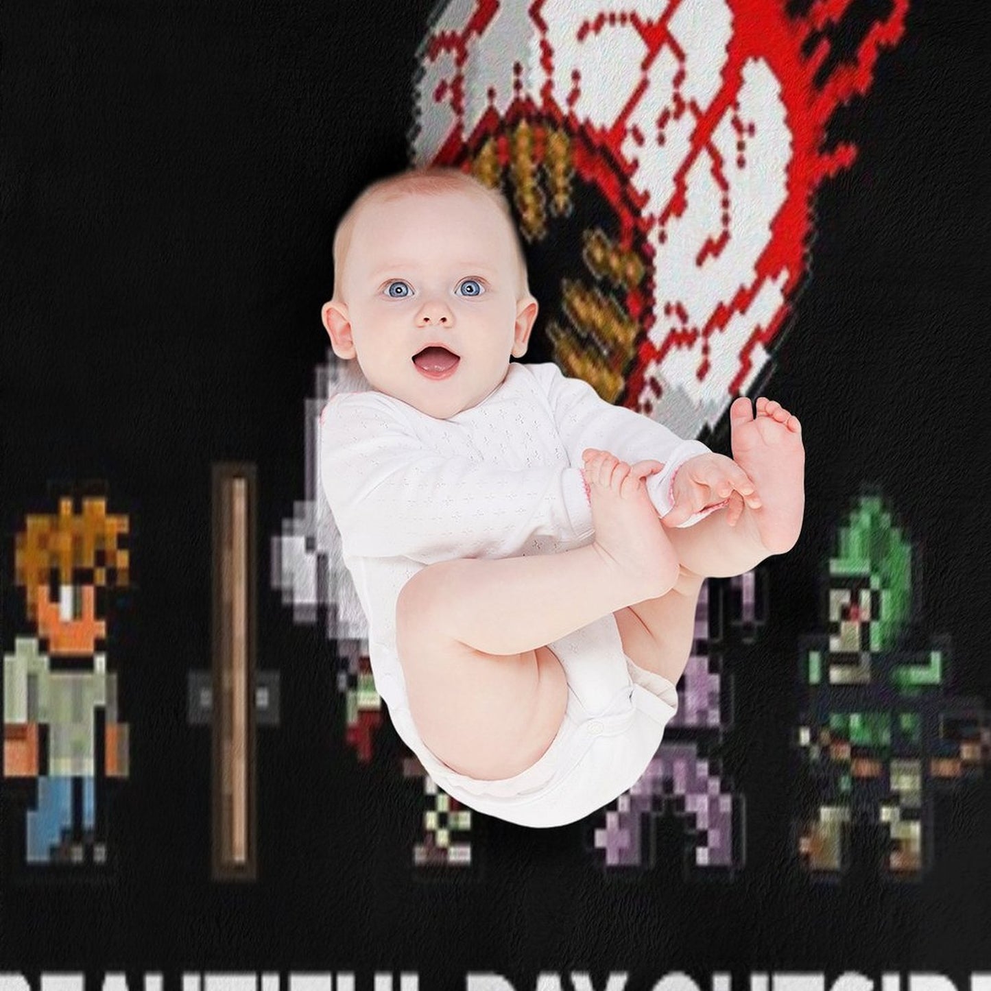 Mens Womens Terraria Game Halloween Throw Blanket