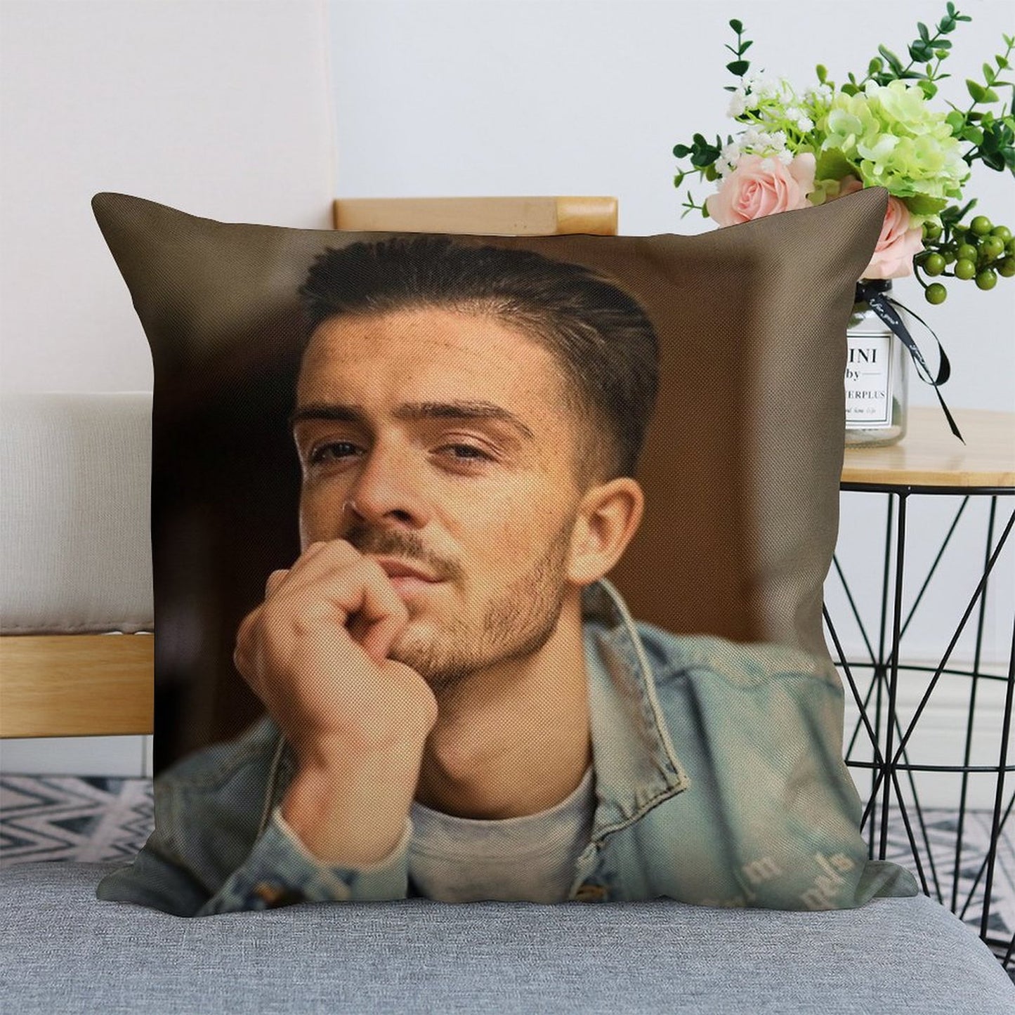 Jack G. Linen Throw Pillow Cover