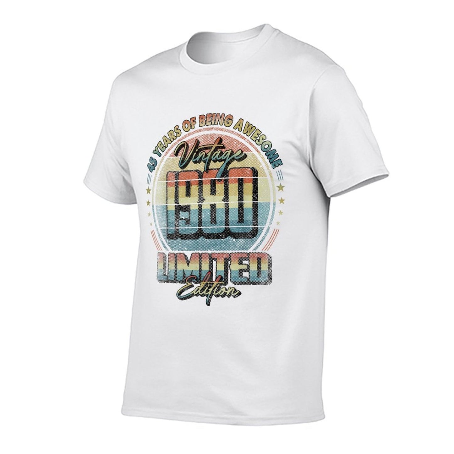 Vintage 1980 Limited Edition 45 Year Old 45th Birthday Stretchy T-Shirt