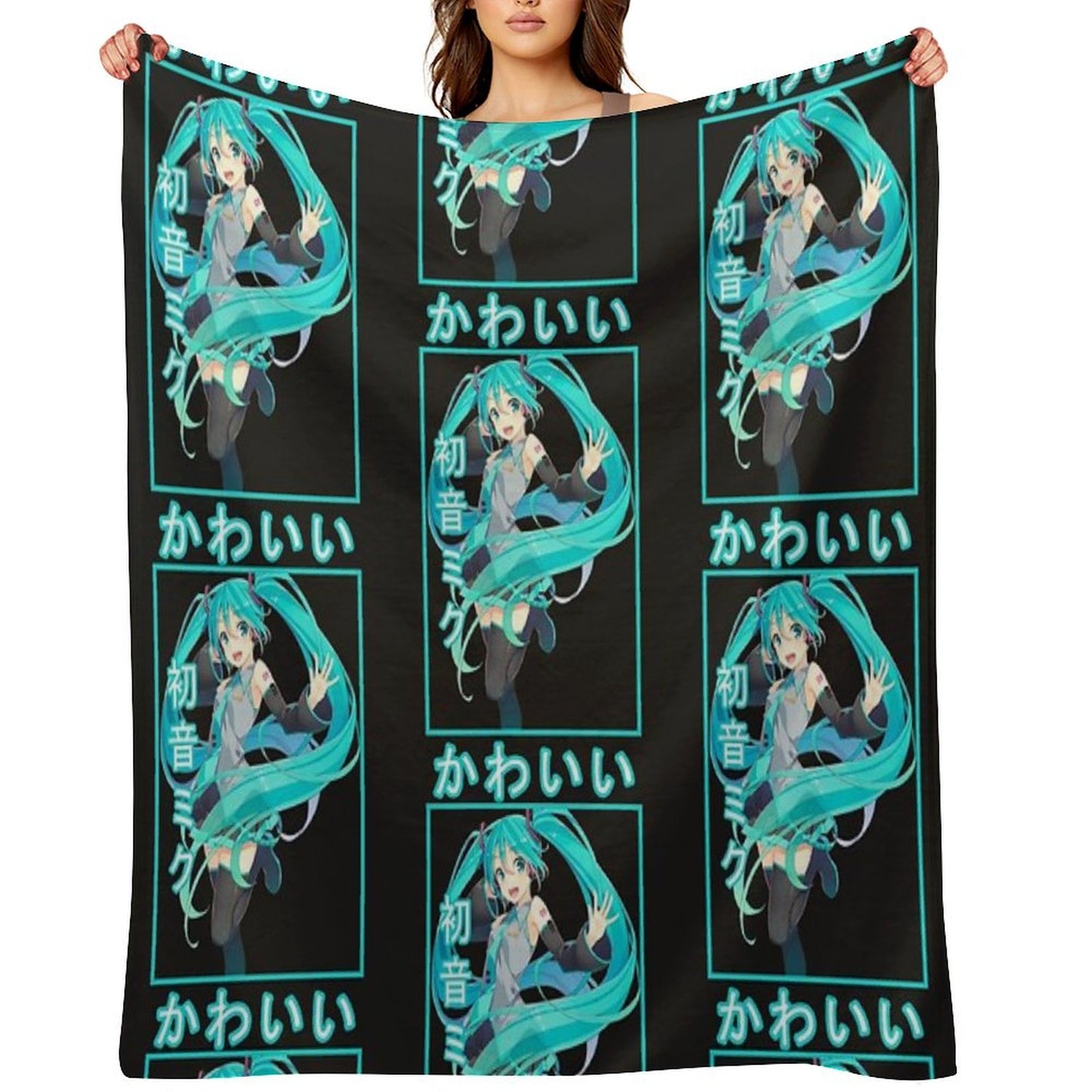 Hatsune Miku Classic Throw Blanket