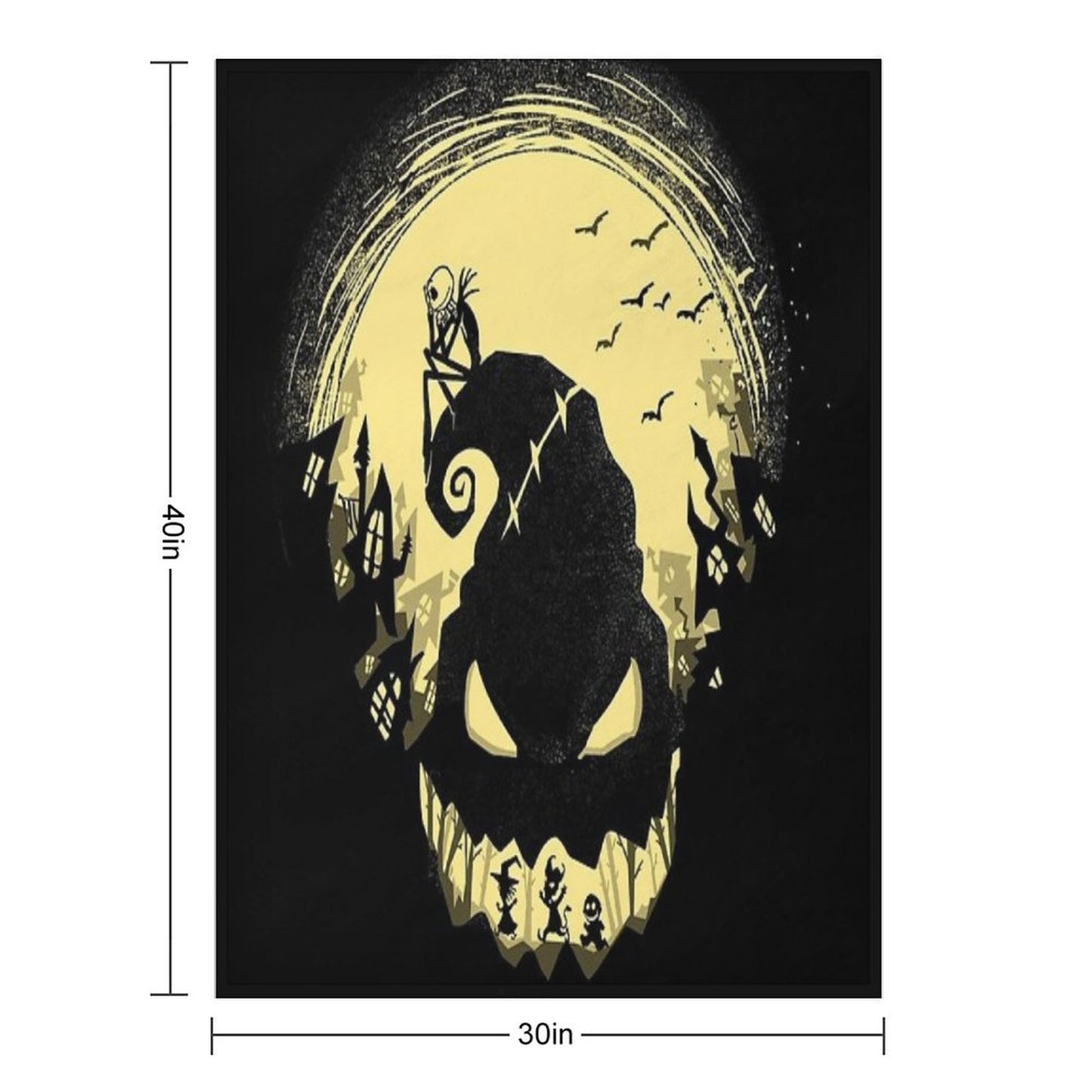 Jack's Nightmare Throw Blanket