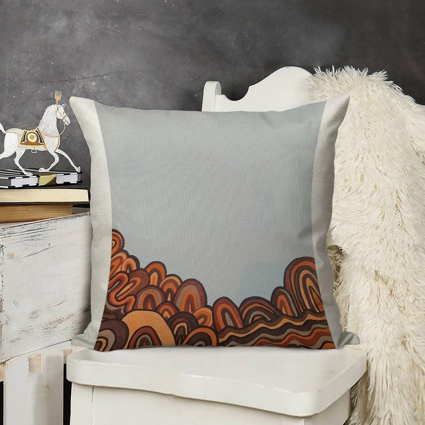 Gathering 2 Linen Throw Pillow Cover