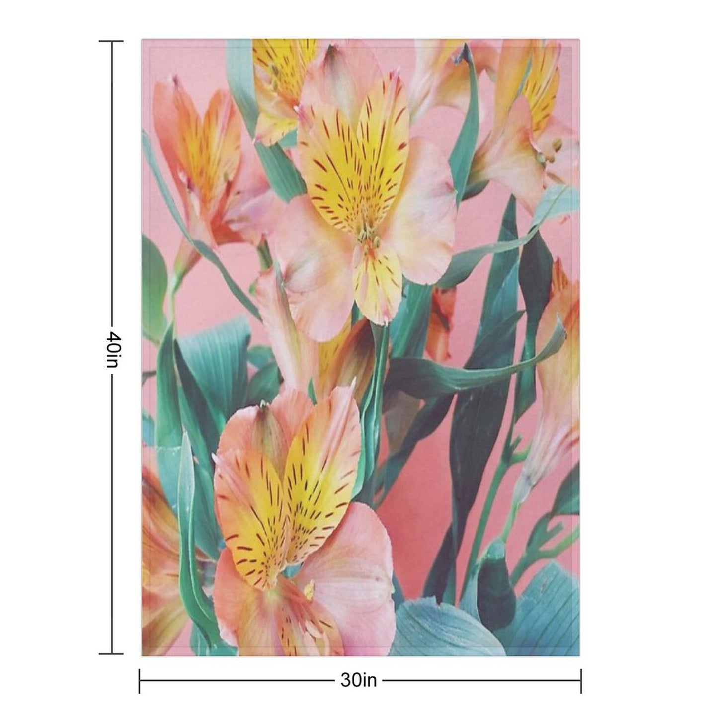 Spring Bouquet Throw Blanket