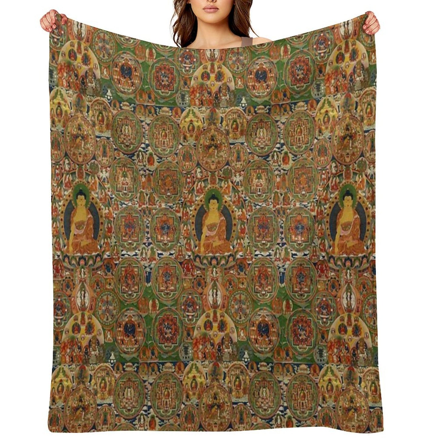 Buddha Throw Blanket